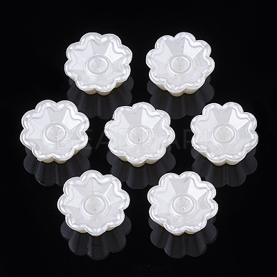 ABS Plastic Imitation Pearl  Rhinestone Settings OACR-S020-16-1