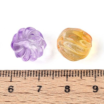 Transparent Glass Beads GLAA-T025-24-1