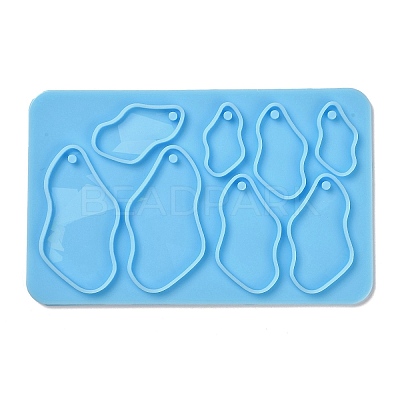 Irregular Shape Holographic Pendant DIY Silicone Mold DIY-K063-02-1