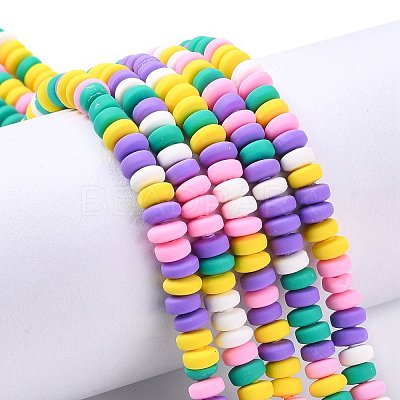 Handmade Polymer Clay Beads Strands X-CLAY-N008-008L-1