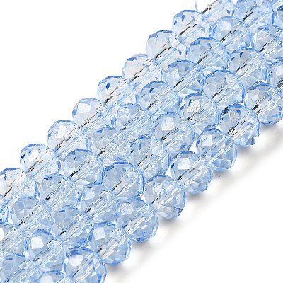Transparent Baking Paint Glass Beads X1-DGLA-A034-T8mm-D13-1