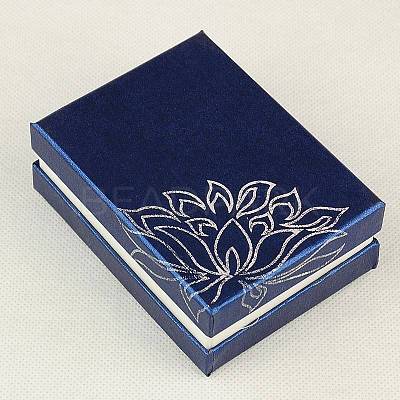 Rectangle Printed Cardboard Jewelry Necklace Boxes LS-CBOX-E008-02-1