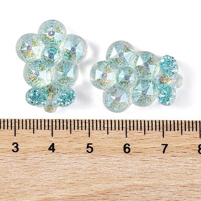 Transparent Epoxy Resin Flower Decoden Cabochons CRES-M034-06B-1