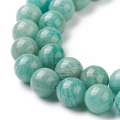 Natural Amazonite Beads Strands G-F461-12-8mm-01-1