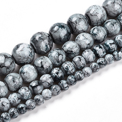 Baking Paint Glass Beads X1-DGLA-N003-6mm-A06-1