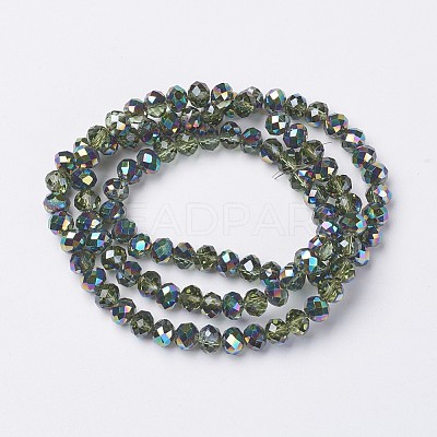 Electroplate Transparent Glass Beads Strands EGLA-A034-T2mm-Q17-1
