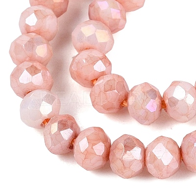 Anti-Tarnish Electroplate Rondelle Glass Beads Strands EGLA-T021-3mm-17-15-1