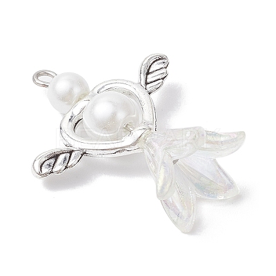 Acrylic & Tibetan Style Alloy Pendants PALLOY-JF04330-01-1