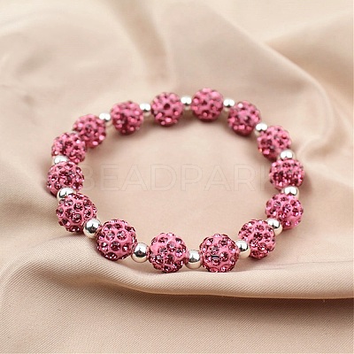 Pave Disco Ball Beads X1-RB-A130-10mm-23-1
