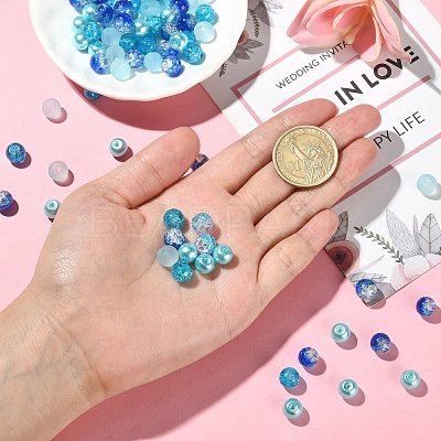 100Pcs Transparent Glass Beads Strands GLAA-CJ0002-06-1