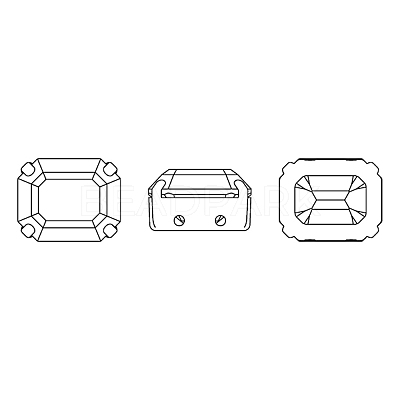 Preciosa® MAXIMA Crystal Sew-On Cups Y-PRC-SC12-00030-G-1