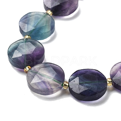 Natural Colorful Fluorite Beads Strands G-C116-A172-03-1
