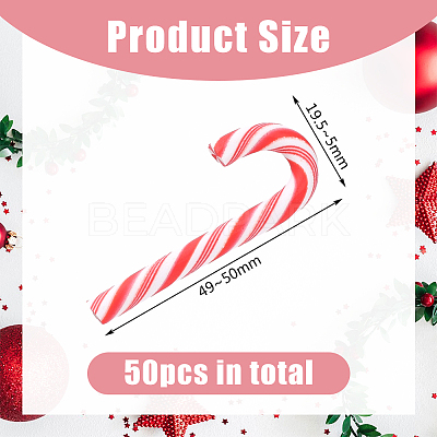 50Pcs Christmas Plastic Cabochons KY-DC0001-19-1