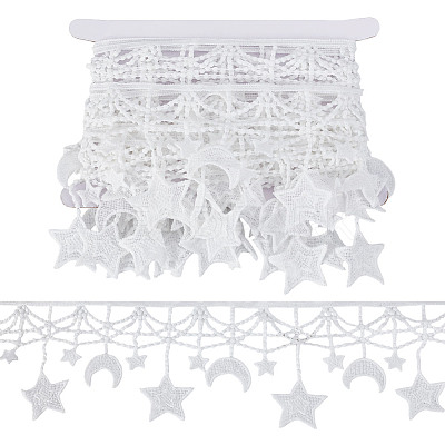 5Yards Polyester Lace Trims SRIB-HY0001-13-1