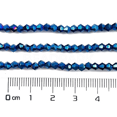 Transparent Electroplate Glass Beads Strands EGLA-A039-T3mm-UA03-1