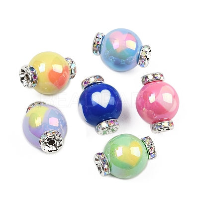 Resin Rhinestone Beads RESI-B030-01B-04-1