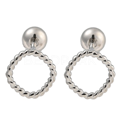 304 Stainless Steel Cartilage Earrings EJEW-B066-01H-P-1