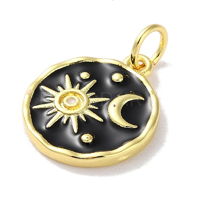 Rack Plated Brass Enamel Pendants X-KK-Z039-02B-1