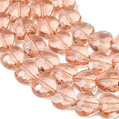 Transparent Glass Beads Strands GL-CBA7A17-03A-03-1
