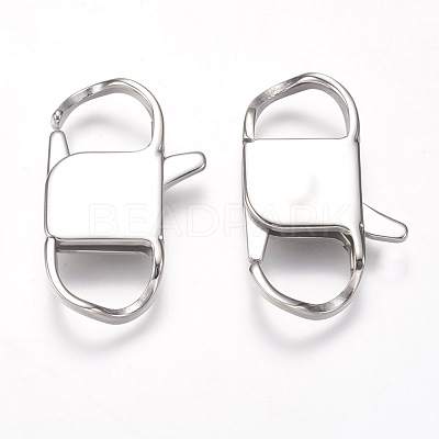 Tarnish Resistant 304 Stainless Steel Lobster Claw Clasps STAS-I082-13P-04-1