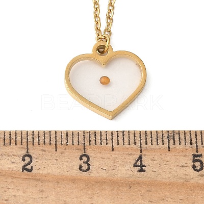 304 Stainless Steel Mustard Seed Faith Pendant Necklaces NJEW-Z063-04G-02-1