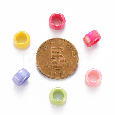 Opaque Acrylic European Beads TACR-S153-41I-1
