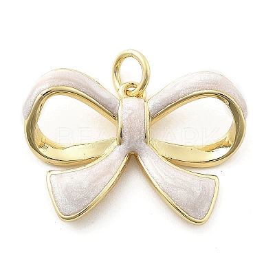 Brass Enamel Pendants KK-Q029-05G-03-1