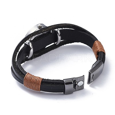 Men's Alloy Watch Head Bracelet Watches BJEW-JB04429-1