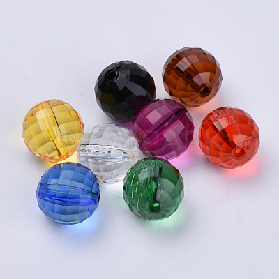 Transparent Acrylic Beads TACR-Q254-10mm-V-1