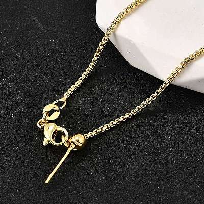 1.5MM Brass Box Chain Adjustable Slider Necklaces X-NJEW-M108-07G-1