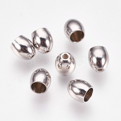 Tarnish Resistant 201 Stainless Steel Cord Ends STAS-L205-16P-1