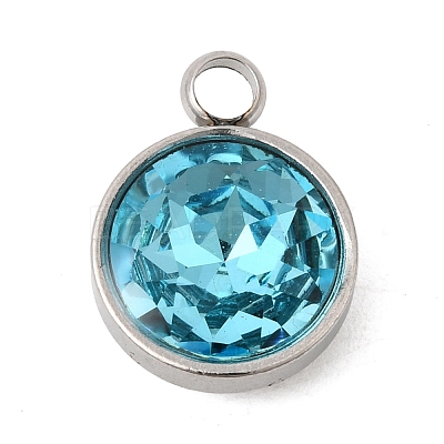 Birthstone Theme December 304 Stainless Steel Pendants STAS-G082-17P-12-1