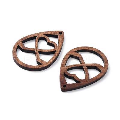Walnut Wood Laser Cut Pendants WOOD-Q051-01C-1