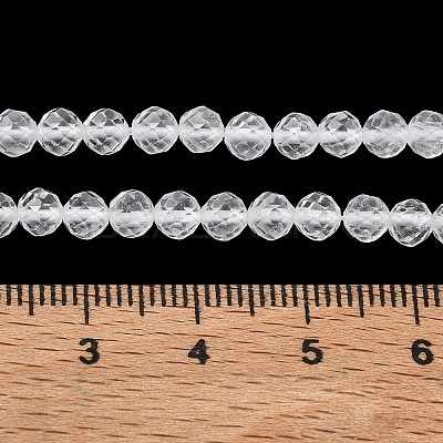 Natural Quartz Crystal Beads Strands G-F596-44-4mm-1