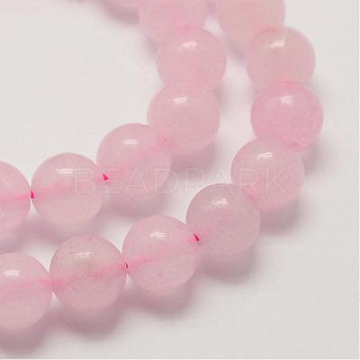 Natural Rose Quartz Bead Strands G-P281-02-4mm-1