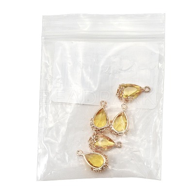 Transparent Glass Pendants GLAA-FZ0001-02D-1