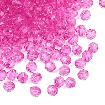 Transparent Acrylic Beads TACR-Q257-6mm-V08-1