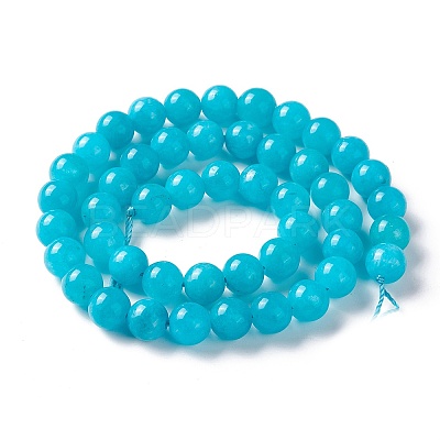 Natural White Jade Imitation Amazonite Beads Strands X-G-I299-F04-8mm-1