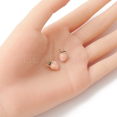 2Pcs Brass Enamel Charms KK-YW0001-92-1