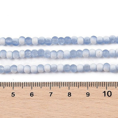 Frosted Crackle Glass Beads X1-GLAA-U001-4mm-M14-1