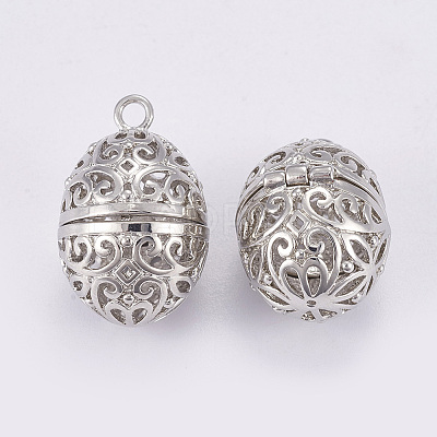 Brass Cage Pendants KK-P115-20P-A-1