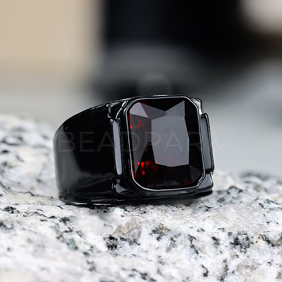 Alloy with Glass Finger Rings for Men FS-WG2A945-05-1