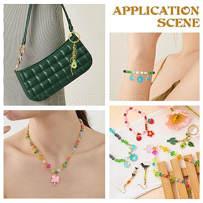 30Pcs 15 Styles Alloy Enamel Pendants ENAM-SZ0003-73-1