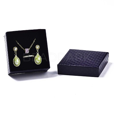 Square Cardboard Jewelry Boxes CBOX-N012-34A-1