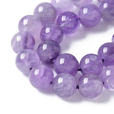 Natural Amethyst Beads Strands X-G-M445-8MM-01A-1