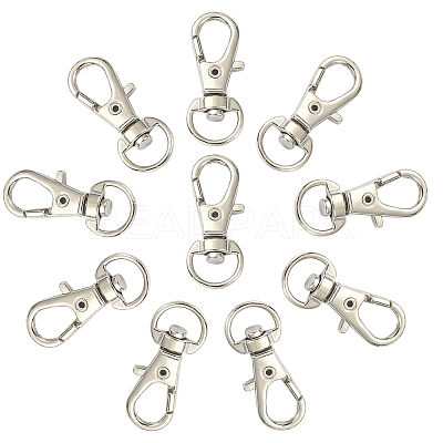 10Pcs Alloy Swivel Lobster Claw Clasps PALLOY-CJ0002-68-1