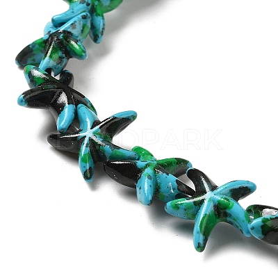 Synthetic Turquoise Dyed Beads Strands G-P507-04B-1