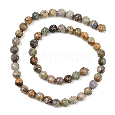 Natural Red Corundum Beads Strands G-K405-A01-7.5-8mm-1