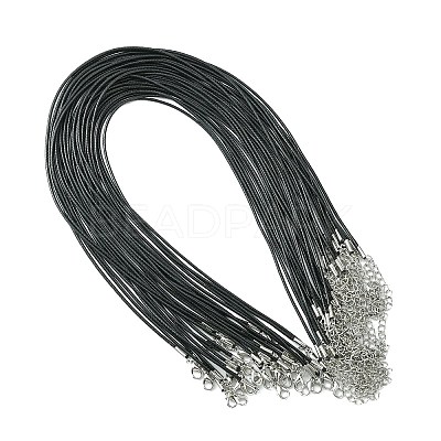 30Pcs Waxed Cotton Cord Necklace Making MAK-CJ0001-19-1