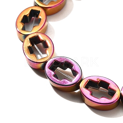 Electroplated Synthetic Non-magnetic Hematite Beads Strands G-L613-Z01-01I-1